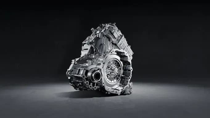 3-gear DHT hybrid-dedicated transmission; transmission efficiency 97.6%