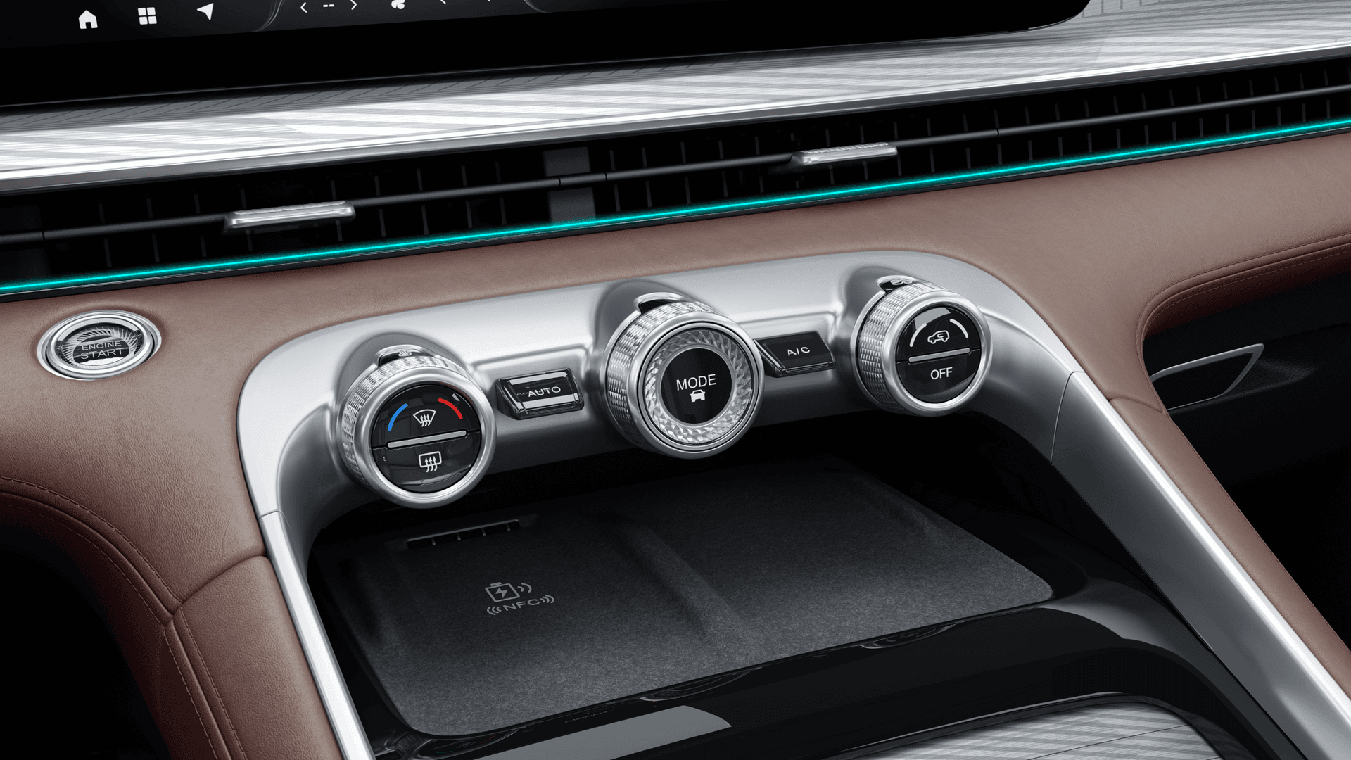 مكيف الكتروني منطقتين والمقاعد الامامية لسيارة Exceed TXL